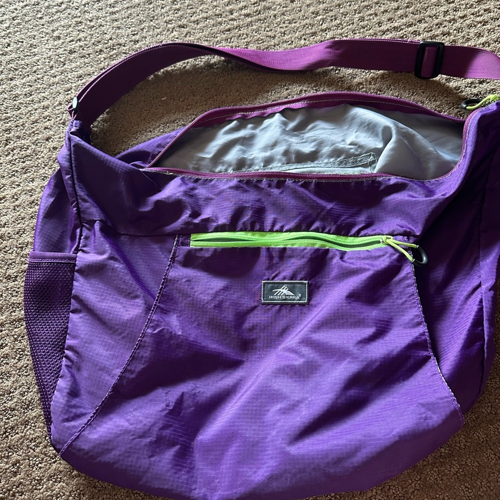 High Sierra Purple Shoulder Bag Lightweight Everyday Essential